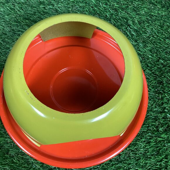 Vintage Mushroom Fondue Set Orange Green - Picture 6 of 16